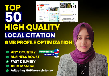 I will do high quality 50 local citations & directory submission