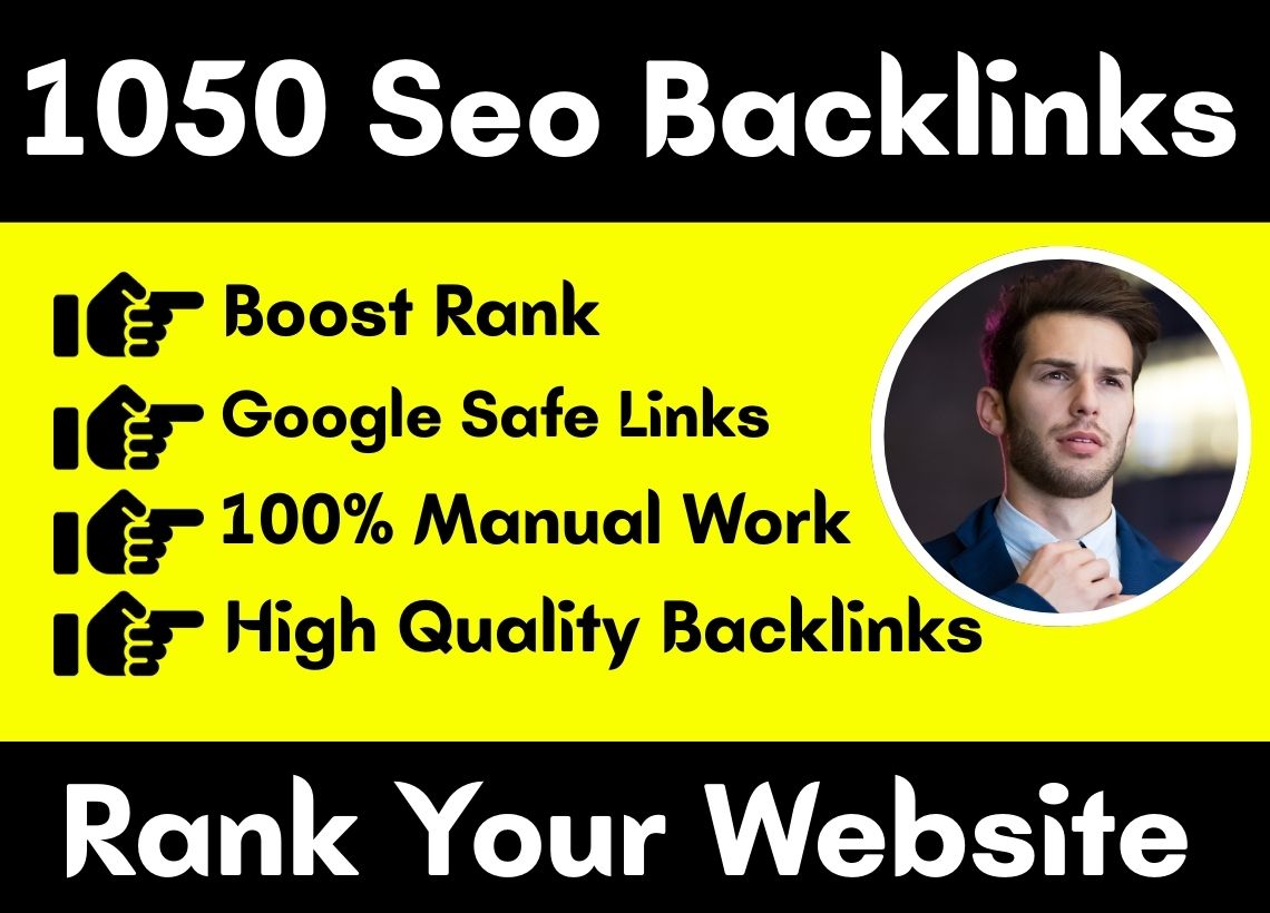 Build 1050+ High Authority Seo Backlinks Package