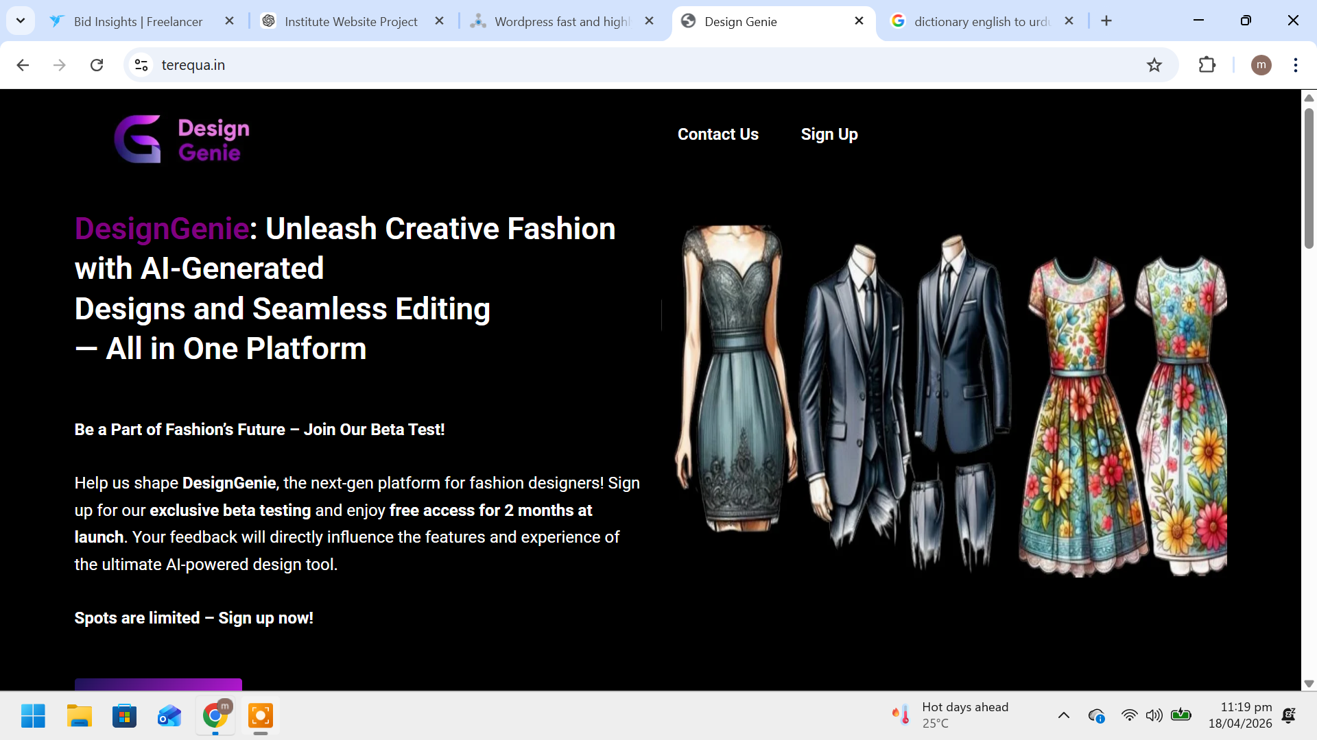 Our agency will make a business WordPress website