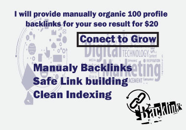 100% Manually Created Organic Profile Backlinks for SEO Growth