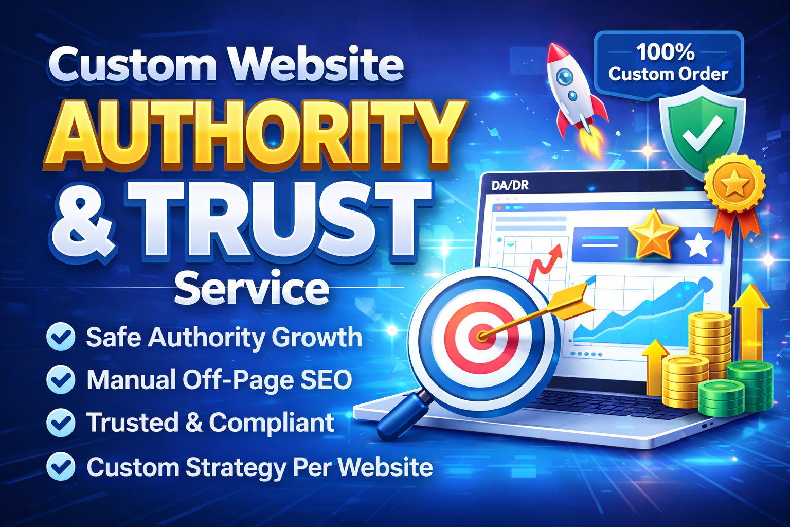 Custom Website Authority & Trust Boost Safe Manua...