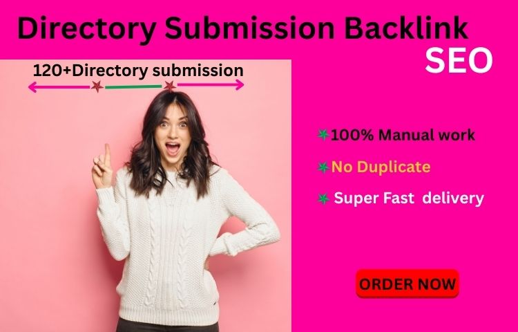 I will create manually 120 directory submission backlinks SEO 