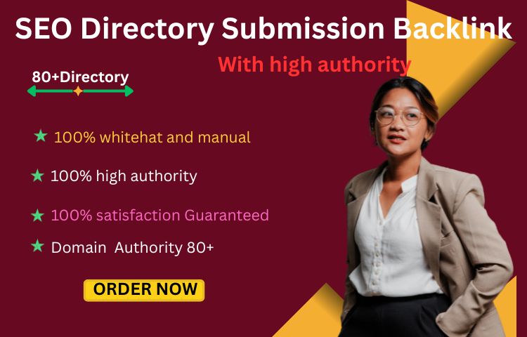 I will create 80 directory submission SEO backlink an...
