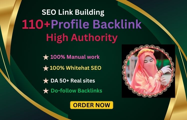  I will do 110 link building high authority profile backlinks, SEO