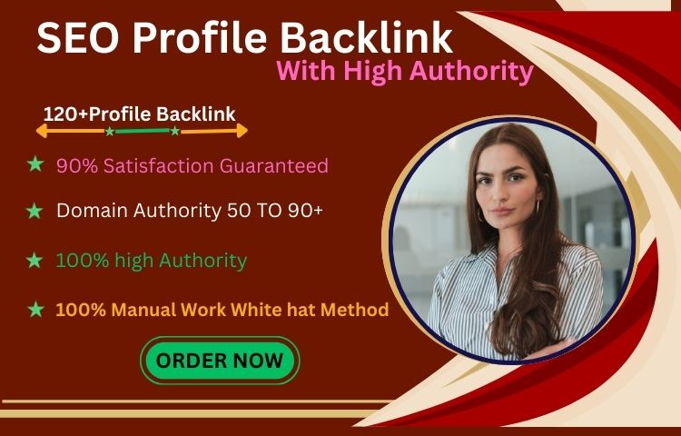 I will create 120 indexable profile Backlinks authori...