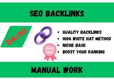 Build High Quality SEO Dofollow Backlinks For Sure Rank, Linkbuilding 