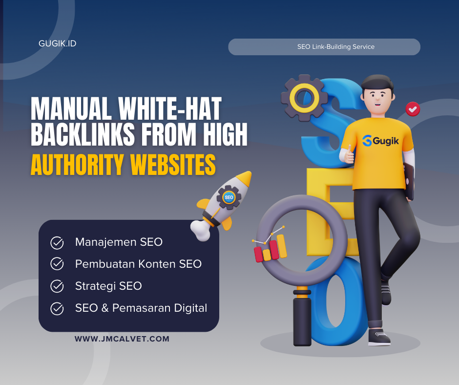 Manual White-Hat Backlinks from High Authority Websites