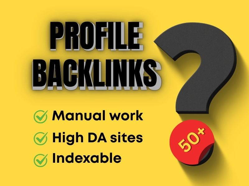I will create high quality profile backlinks manually for SEO ranking