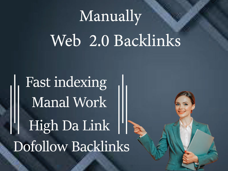 I will do high quality 100 Web 2.0 link service manually 