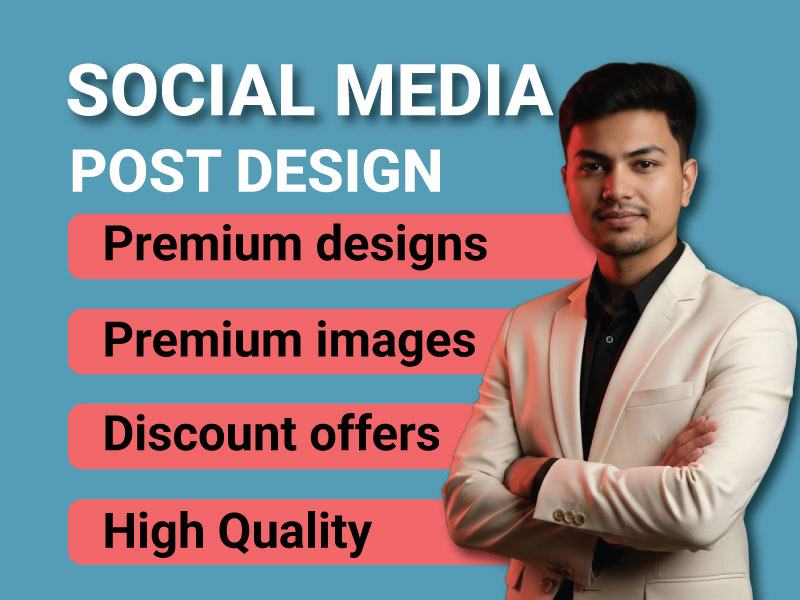 I will create professional social media designs for Instagram & LinkedIn or any platform