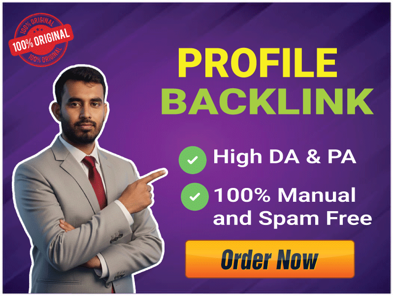I Will Create 100 High-Quality Profile Backlinks for Website SEO