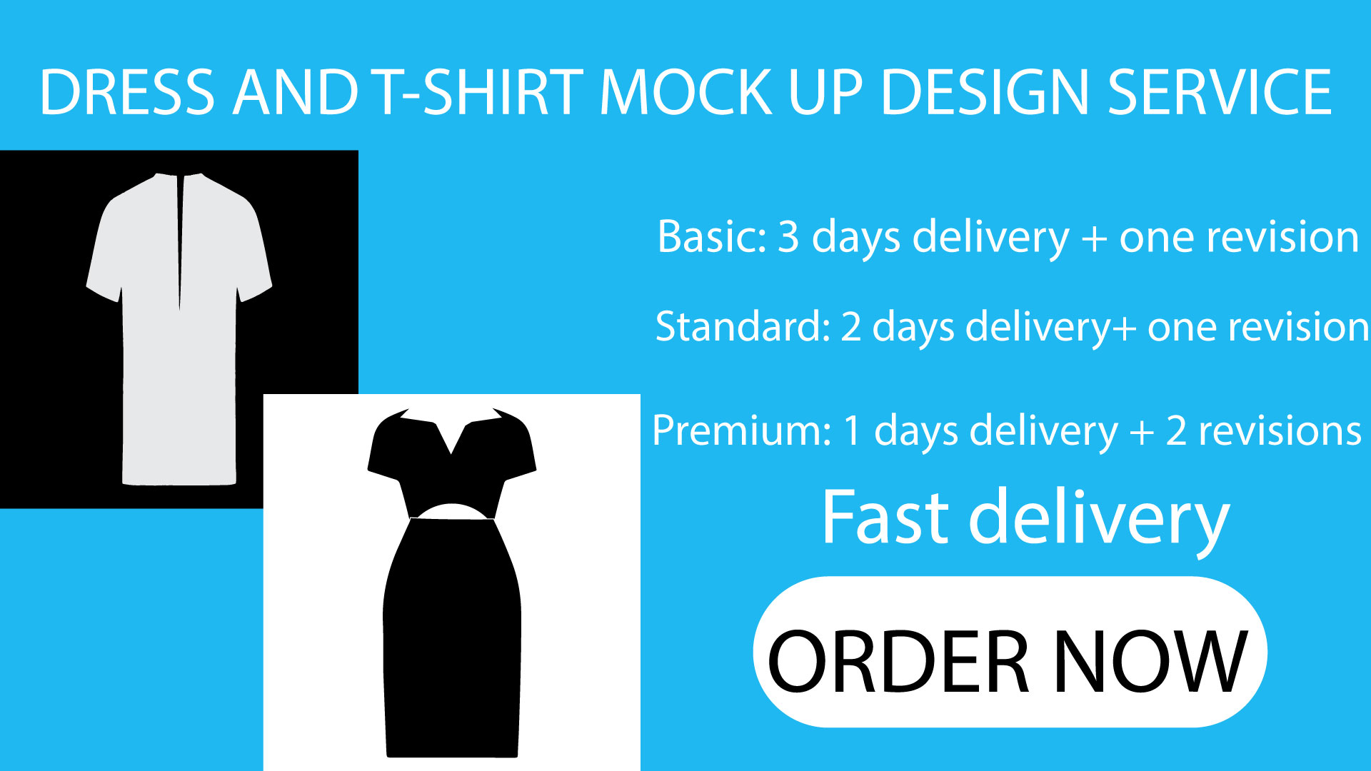 Professional T-Shirt and Dress Mockup Design for Branding
