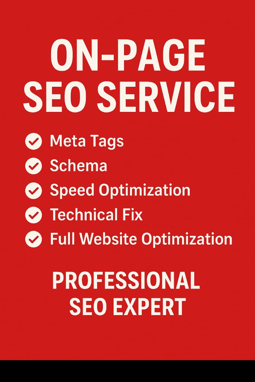 On Page SEO Optimization - I will improve your website ranking