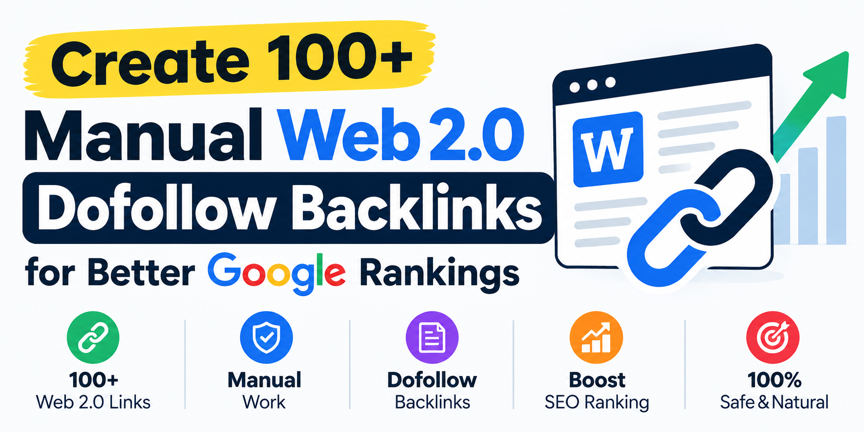 Create 100+ Manual Web 2.0 Dofollow Backlinks for Bet...