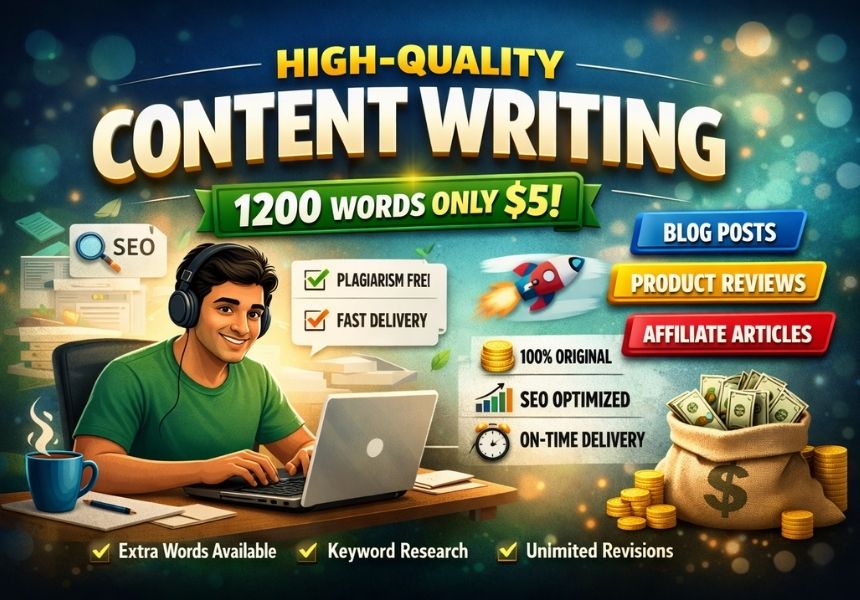 I Will Write High Quality SEO Blog Posts, Articles & Website Content