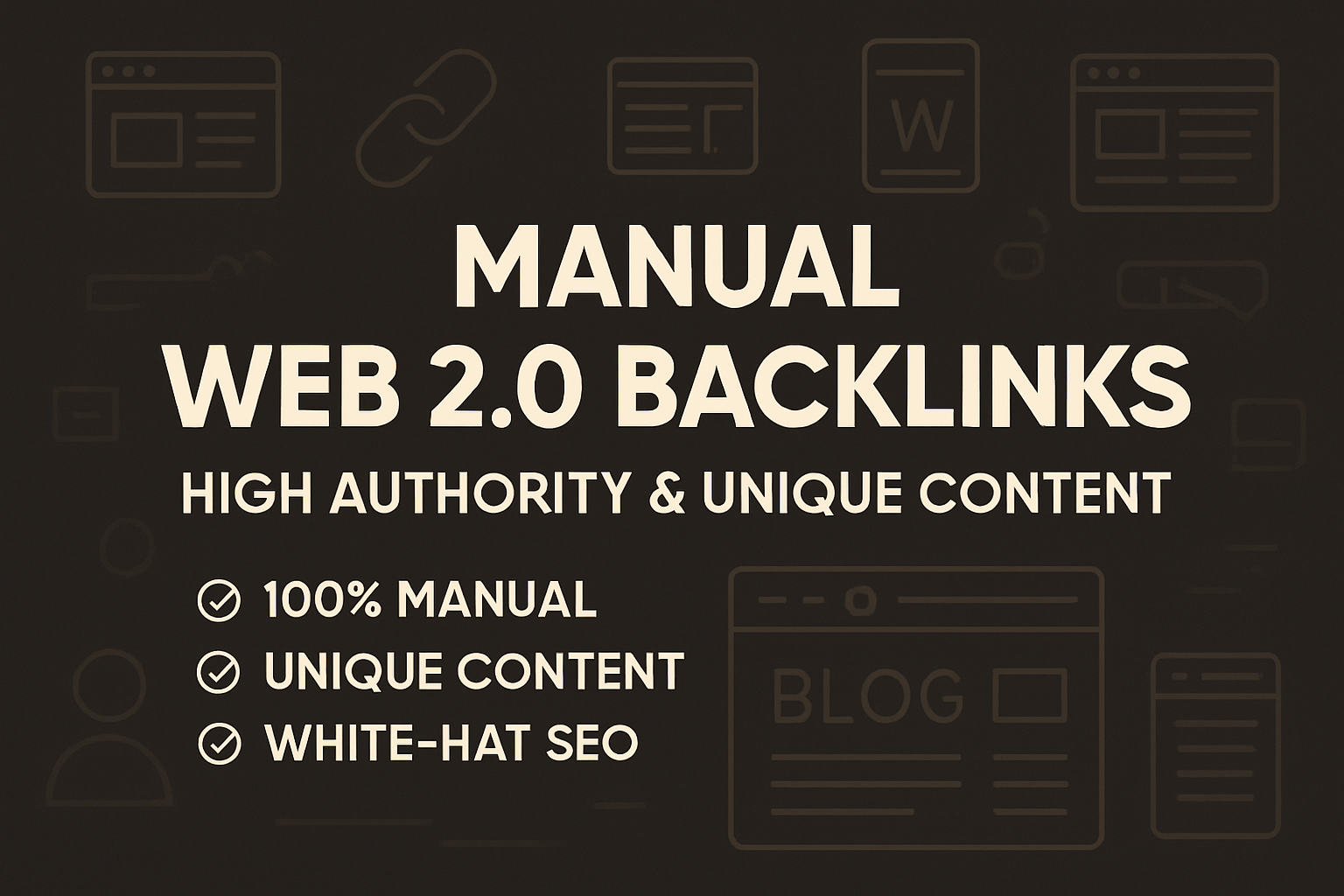 20 Manual Web 2.0 Backlinks with High Authority & Unique Content
