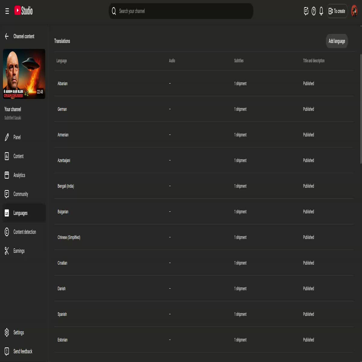 I will subtitle your YouTube video into 40 languages