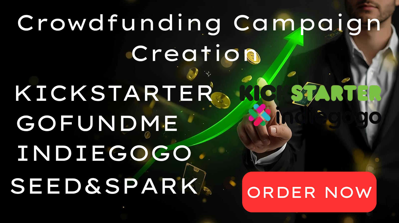 I will create promote your gofundme kickstarter indie...