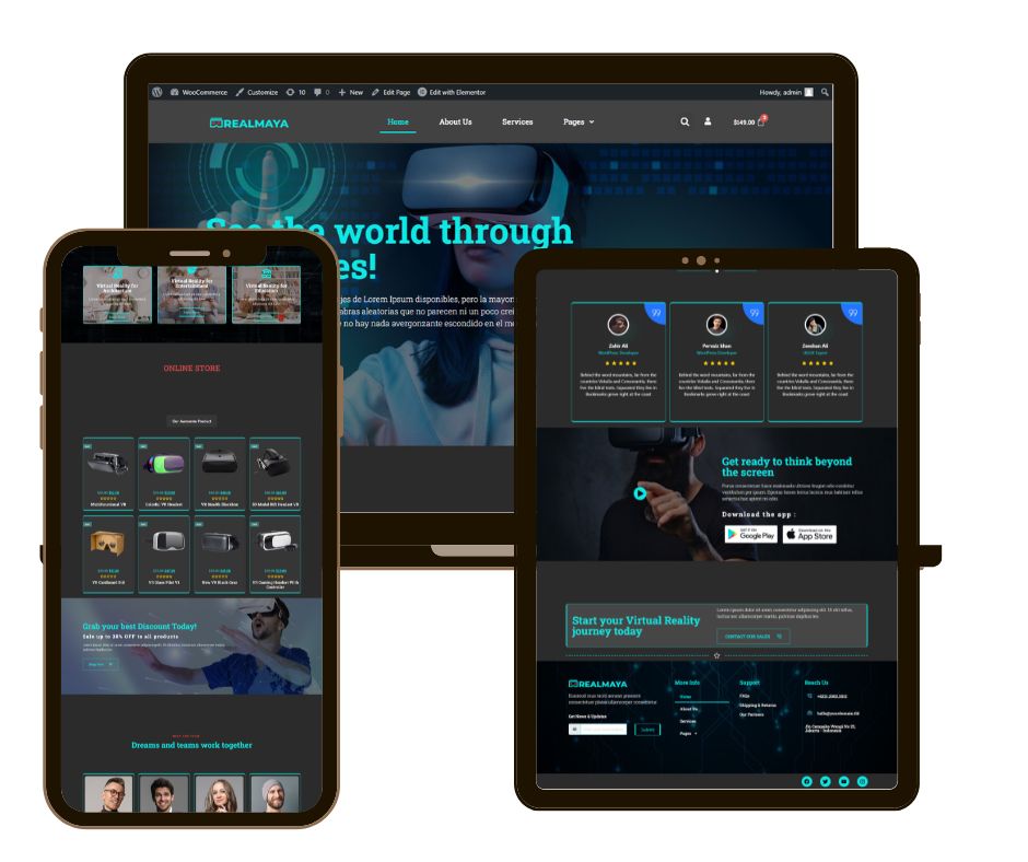 Website Design in wordpress elementor Builder