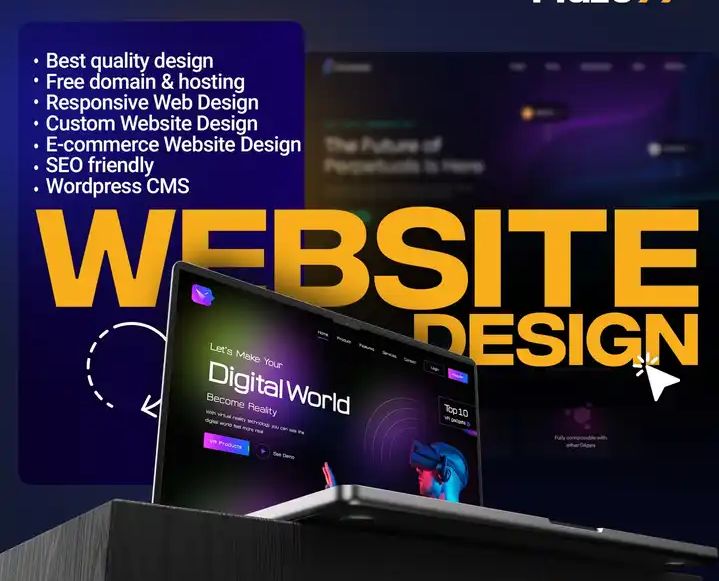 I will create a professional website design and development