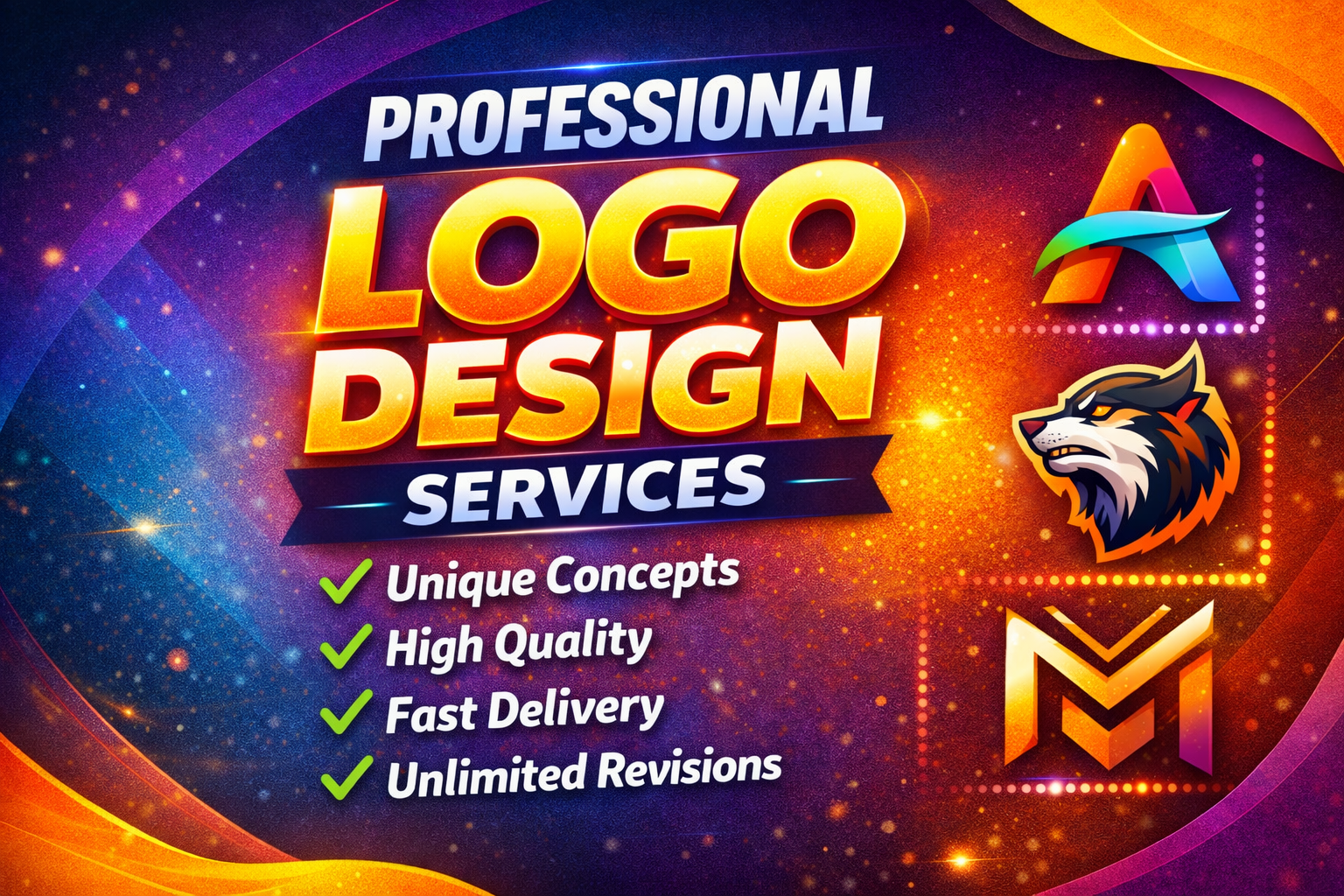 I Will Design a Professional, Creative & Unique Logo for Your Businesses