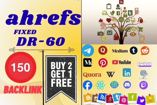 Ahrefs Dr60-150 premium backlink for boost your googl...