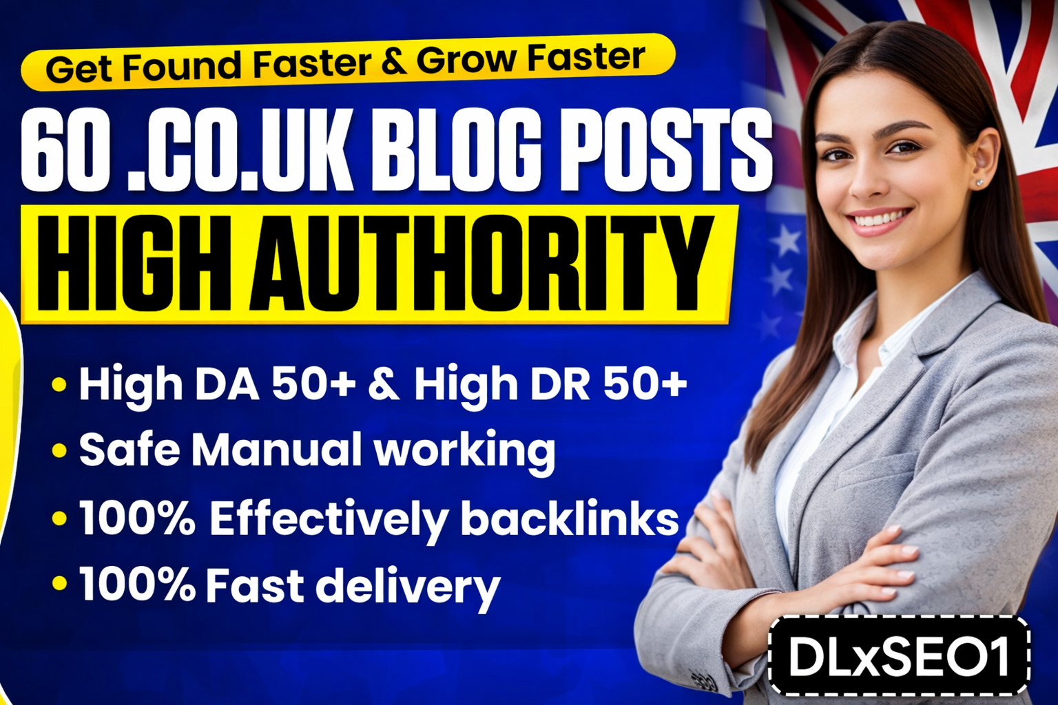 60 CO UK Blog Posts High Authority DA 50+ Manual DoFo...