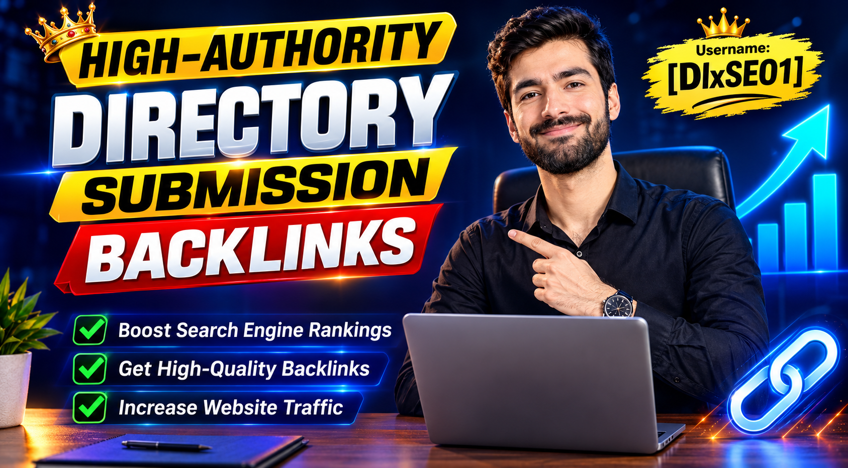 100 High-Authority Directory Submission Backlinks || Powerful SEO Link Building for Higher Rankings