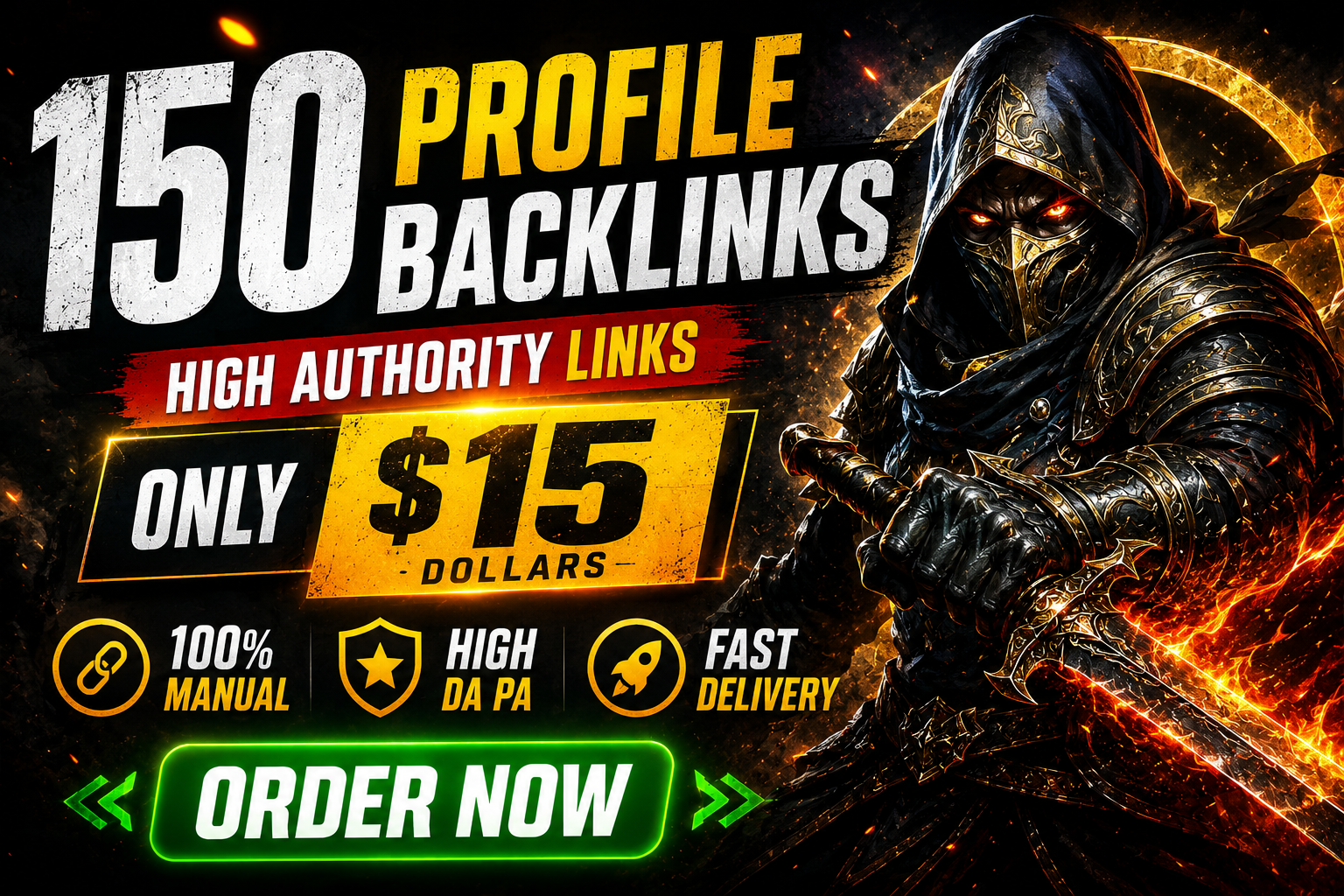 Get 150 manual profile creation backlinks for website...