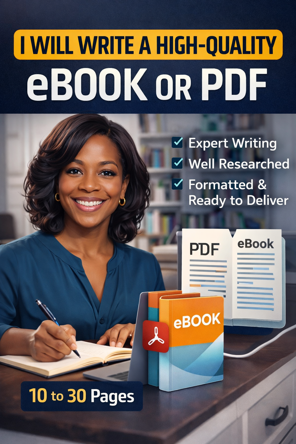 I will create a high-quality eBook or PDF of 10 to 30...