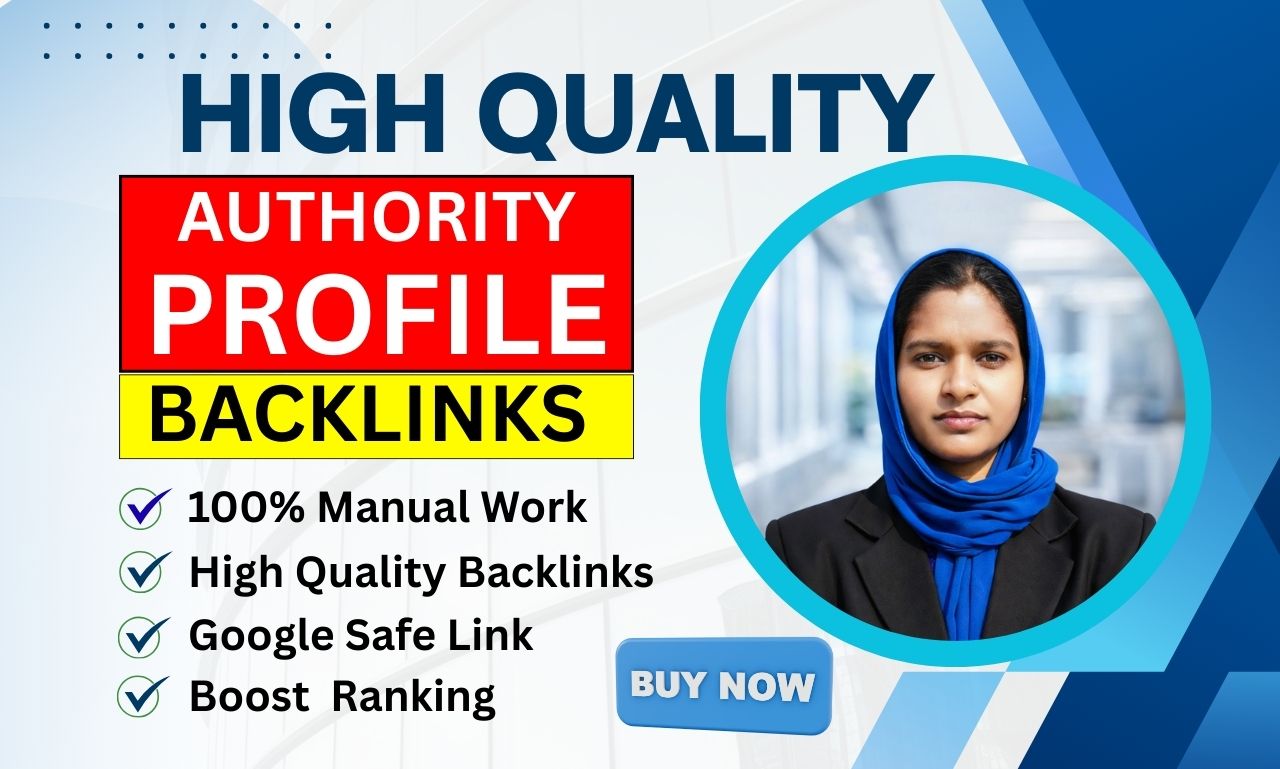 I will build 130 high authority SEO profile backlinks...