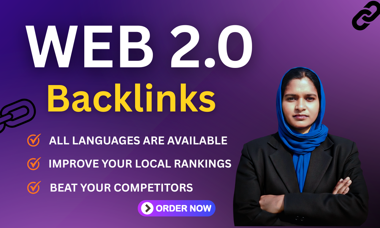 I will build 100 web2.0 backlinks 