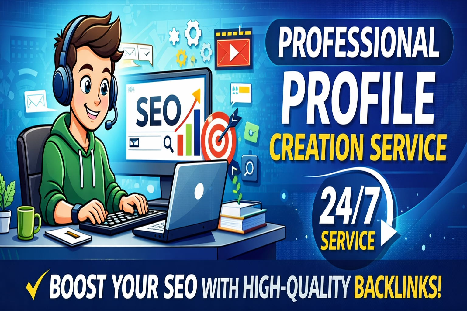 I will provide 100+ High Authority Manual Profile Creation for Safe SEO Ranking