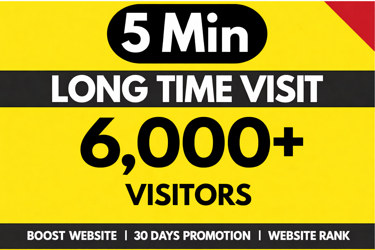 I will boost your website with real organic visitors staying 5 minutes