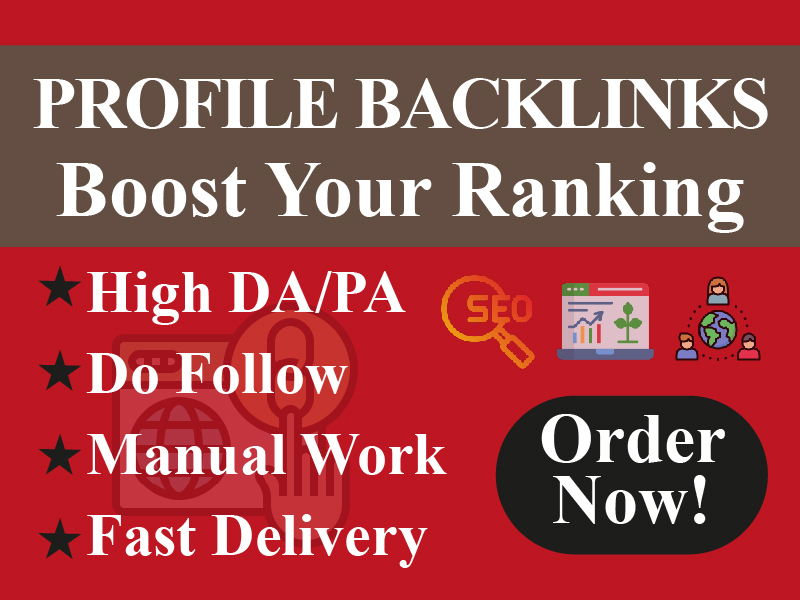 I Will Do 110+ Manual High Authority Profile Backlink...