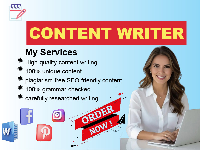 I will Provide 900+ words SEO optimized article, Blog and content writing on any topic