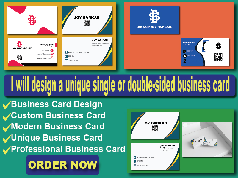 I will create a clean, modern, and professional business card design