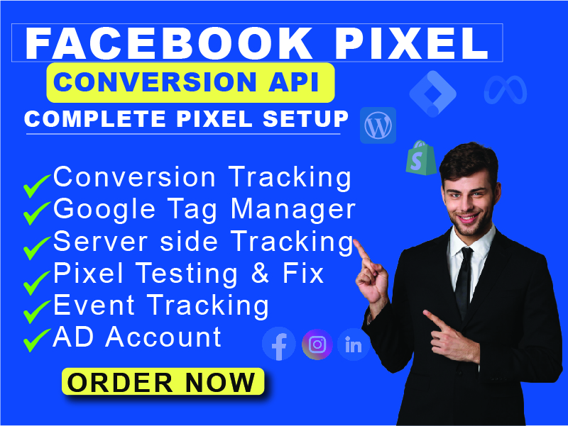 I will professionally set up Meta Pixel & Conversion API for your Facebook and website