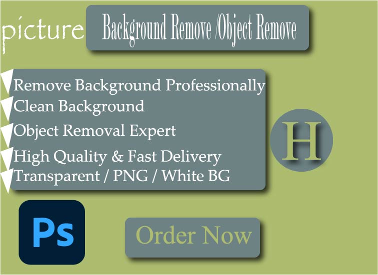 I'll remove 100 Picture Background & Object ,Fast Delivery