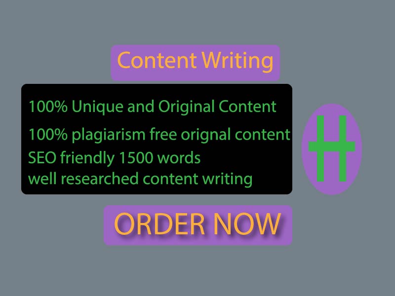 High Quality , SEO Friendly, 1500 Fresh Words Different type of original Article