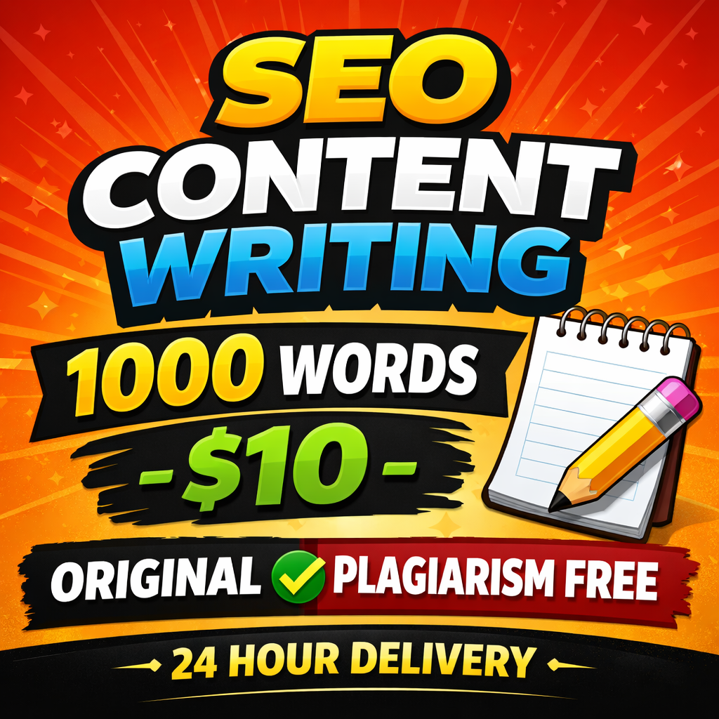 I will write 1000 words SEO friendly content in 24 hours