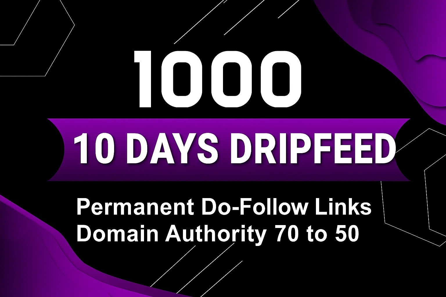 10 Days Dripfeed 1000 Backlinks for Safe & Natura...