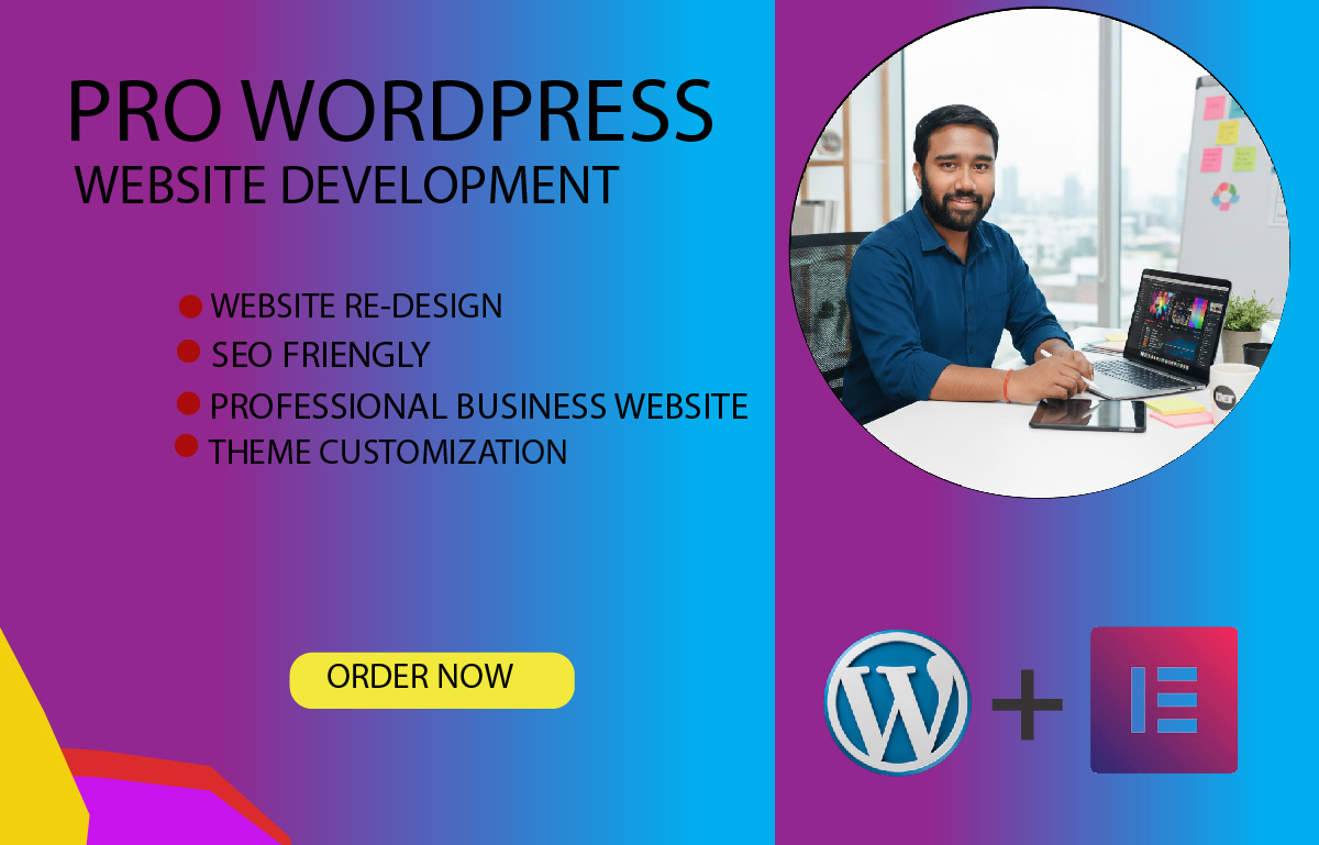 I will build a stunning professional wordpress website with custom design and SEO optimization