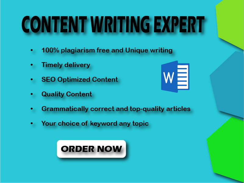 I will write quality Content 850+ words, SEO article...