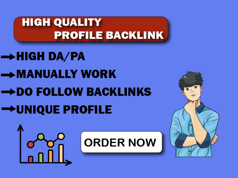 I will create 100 high quality DA-PA Profile Backlink...