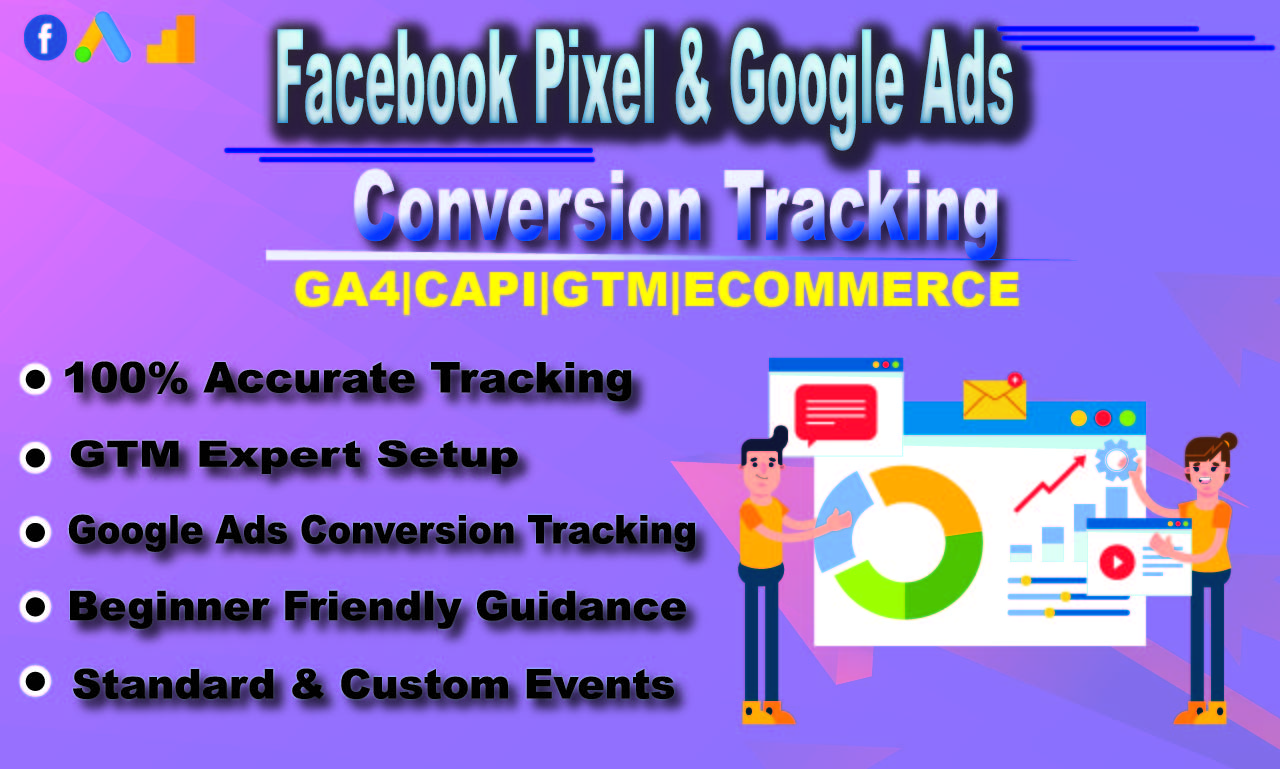 I will setup Meta Pixel and conversion tracking on your website in 24 hours 