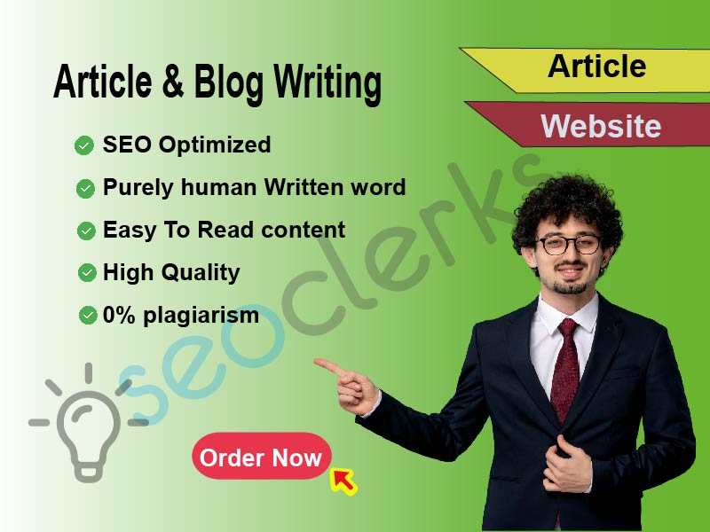 I Will write 800+ Words Articles for Your website