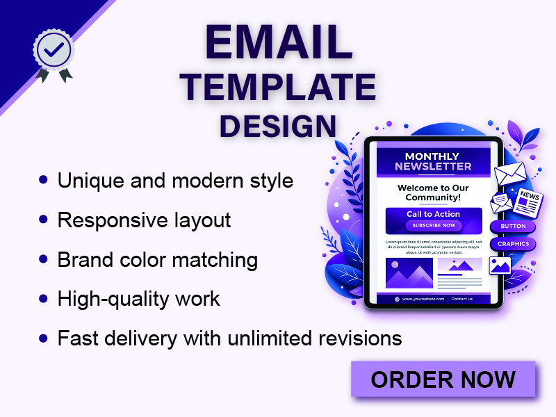 I will design professional responsive email templates for your business