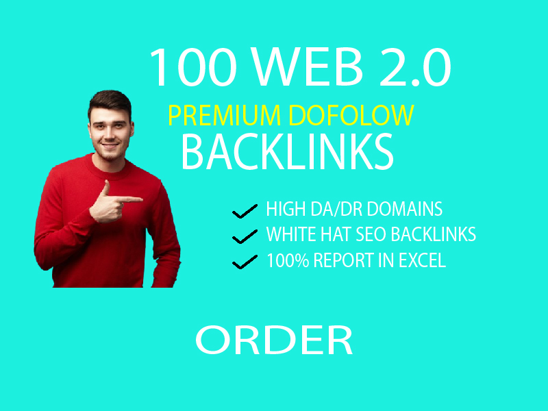 I will create 500 high DA Web 2.0 backlinks and 100 premium Web 2.0 backlinks
