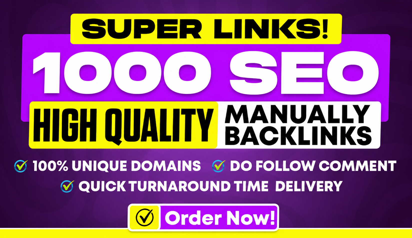 I Will Create 1000 Powerful SEO Backlinks for Your We...